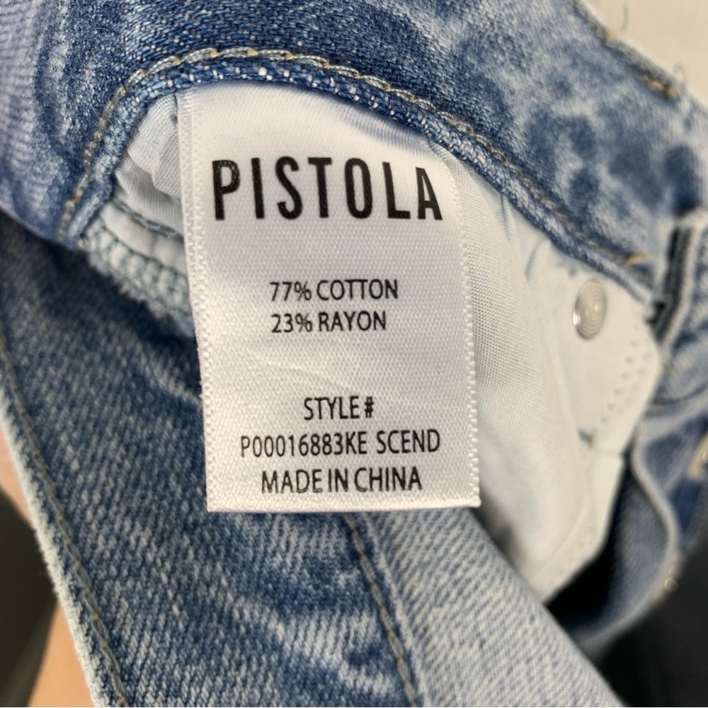 Pistola Charlie High-Rise Classic Straight Distressed Jeans Size 26 - Picture 4 of 6